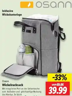 Lidl Osann Wickelrucksack Angebot