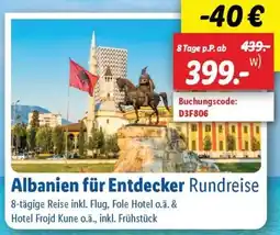 Lidl Albanien für Entdecker Rundreise Angebot