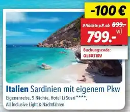 Lidl Italien Sardinien mit eigenem Pkw Angebot