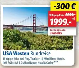 Lidl USA Westen Rundreise Angebot