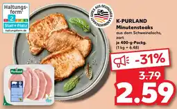 Kaufland K-PURLAND Minutensteaks Angebot