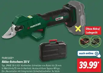 Lidl PARKSIDE Akku-Astschere 20 V Angebot