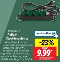 Lidl PARKSIDE Außen Steckdosenleiste Angebot