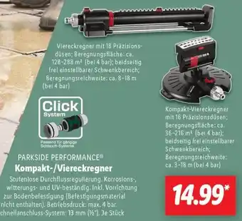 Lidl PARKSIDE PERFORMANCE Kompakt-/Viereckregner Angebot