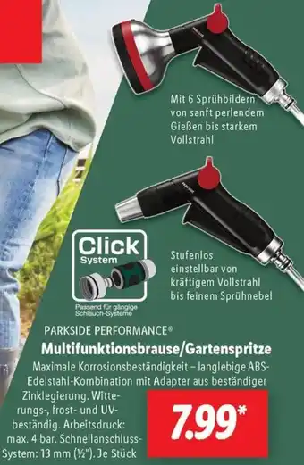 Lidl PARKSIDE PERFORMANCEMultifunktionsbrause/Gartenspritze Angebot