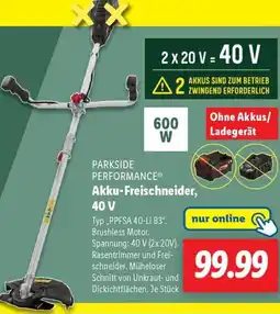 Lidl PARKSIDE PERFORMANCE Akku-Freischneider, 40 V Angebot