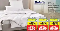 Lidl Balette Premium Feder-/ Daunen-Kopfkissen/ Daunen-Kassettenbettdecke Angebot