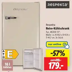 Lidl Respekta Retro-Kühlschrank Angebot