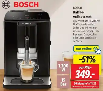 Lidl BOSCH Kaffeevollautomat Angebot