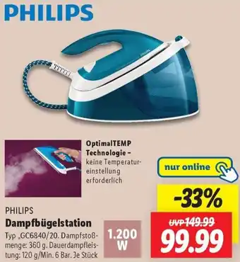 Lidl PHILIPS Dampfbügelstation Angebot