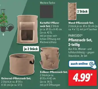 Lidl PARKSIDE Pflanzsack-Set, 2-teilig Angebot