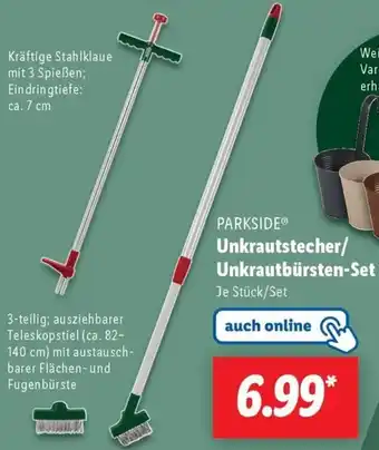 Lidl PARKSIDE Unkrautstecher/ Unkrautbürsten-Set Angebot