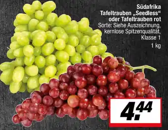 L. STROETMANN GROSSMARKT Südafrika Tafeltrauben,,Seedless" oder Tafeltrauben rot Angebot