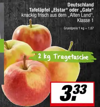 L. STROETMANN GROSSMARKT Deutschland Tafeläpfel,,Elstar" oder „,Gala" knackig frisch aus dem „,Alten Land", Angebot