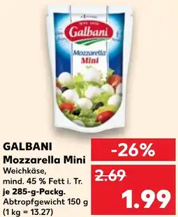 Kaufland GALBANI Mozzarella Mini Angebot