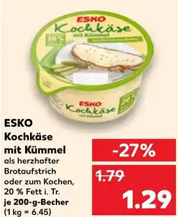 Kaufland ESKO Kochkäse mit Kümmel Angebot