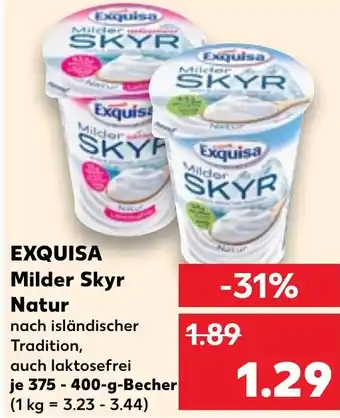 Kaufland EXQUISA Milder Skyr Natur Angebot