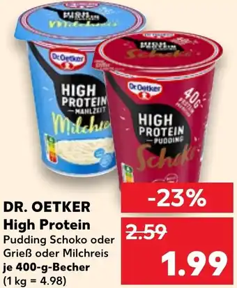 Kaufland DR. OETKER High Protein Angebot