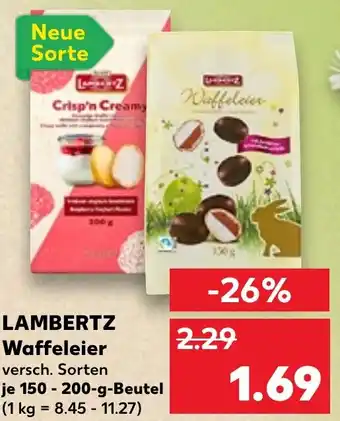 Kaufland LAMBERTZ Waffeleier Angebot