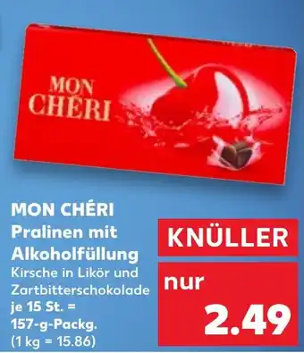 Kaufland MON CHÉRI Pralinen mit Alkoholfüllung Angebot