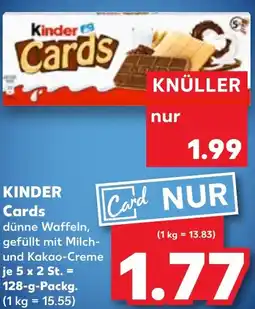 Kaufland KINDER Cards Angebot