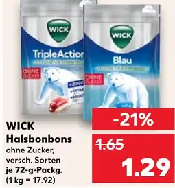 Kaufland WICK Halsbonbons Angebot