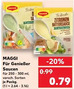 Kaufland MAGGI Für Genießer Saucen Angebot