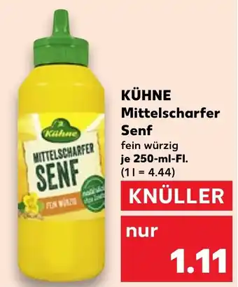 Kaufland KÜHNE Mittelscharfer Senf Angebot