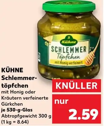 Kaufland KÜHNE Schlemmer- töpfchen Angebot