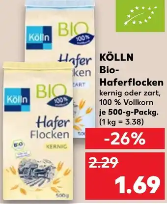 Kaufland KÖLLN ken Bio- Haferflocken Angebot