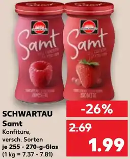 Kaufland SCHWARTAU Samt Angebot