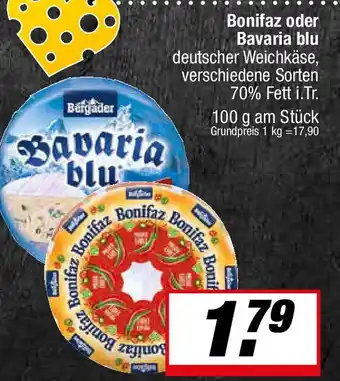 L. STROETMANN GROSSMARKT Bergader Bonifaz oder Bavaria blu Angebot