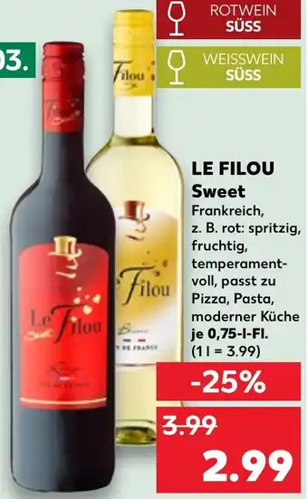 Kaufland LE FILOU Sweet Angebot