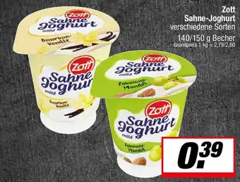 L. STROETMANN GROSSMARKT Zott Sahne-Joghurt Angebot