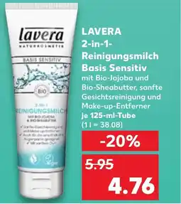 Kaufland LAVERA 2-in-1- Reinigungsmilch Basis Sensitiv Angebot