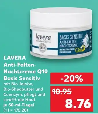 Kaufland LAVERA Anti-Falten- Nachtcreme Q10 Basis Sensitiv Angebot