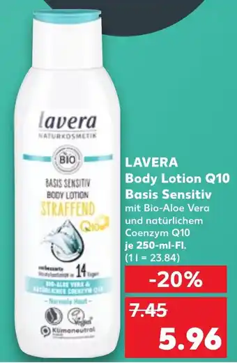 Kaufland LAVERA Body Lotion Q10 Basis Sensitiv Angebot