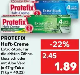 Kaufland PROTEFIX Haft-Creme Angebot