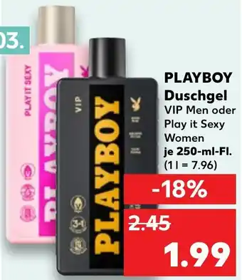 Kaufland PLAYBOY Duschgel Angebot