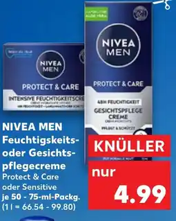 Kaufland NIVEA MEN Feuchtigskeits- oder Gesichts- pflegecreme Angebot