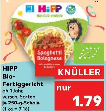 Kaufland HIPP Bio- Spaghetti Bolognese Fertiggericht Angebot