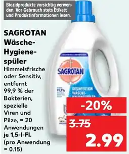 Kaufland SAGROTAN Wäsche- Hygiene- spüler Angebot