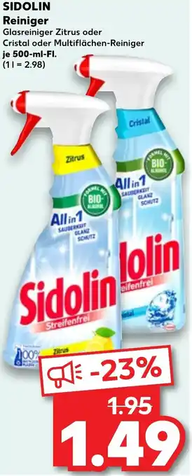 Kaufland SIDOLIN Reiniger Angebot