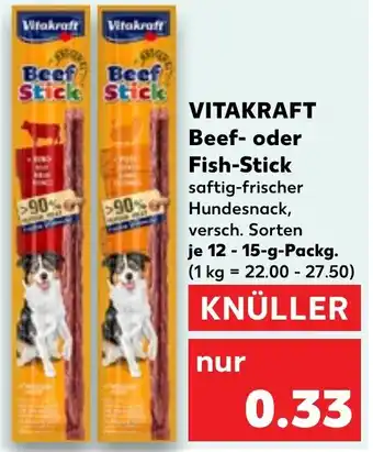 Kaufland VITAKRAFT Beef- oder Fish-Stick Angebot