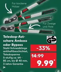 Kaufland PARKSIDE Teleskop-Ast- schere Amboss oder Bypass Angebot