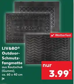 Kaufland LIV&BO Outdoor- Schmutz- fangmatte Angebot