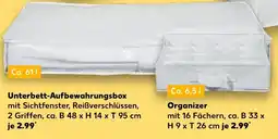 Kaufland LIV BO Unterbett-Aufbewahrungsbox/ Organizer Angebot