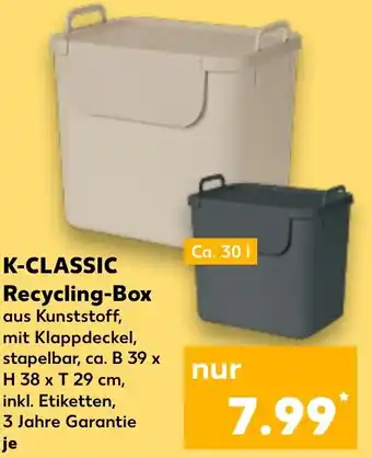 Kaufland K-CLASSIC Recycling-Box Angebot