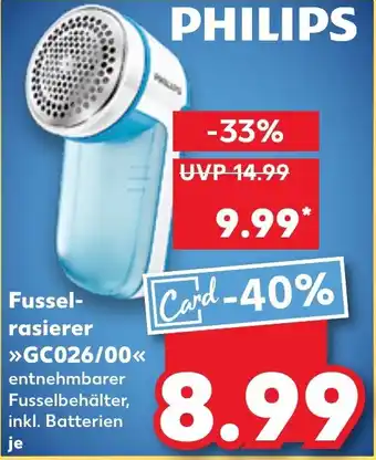 Kaufland PHILIPS Fussel- rasierer GC026/00 Angebot