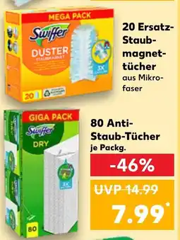 Kaufland 20 Ersatz- Staub- magnet- tücher/ 80 Anti- Staub-Tücher Angebot